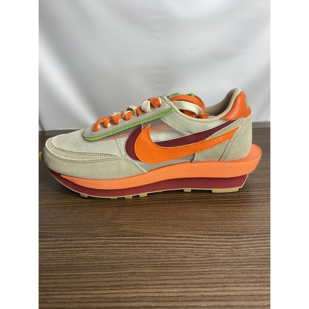Nike LD Waffle X Clot X Sacai Net Orange Blaze 2021 DH1347-100 Mens Size 10 NIB